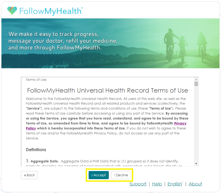 Creating a FollowMyHealth Universal Health Record Without An Invitation